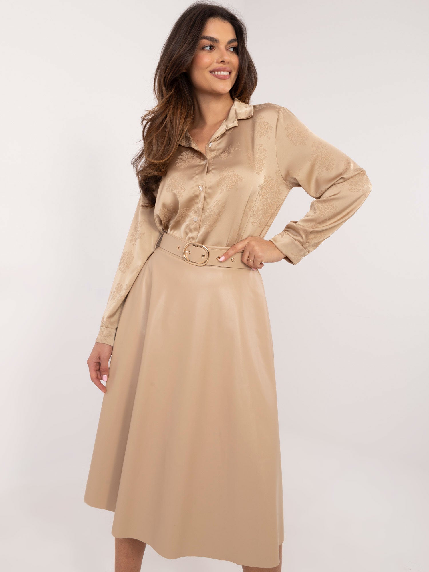 Spódnica z ekoskóry ITALY MODA