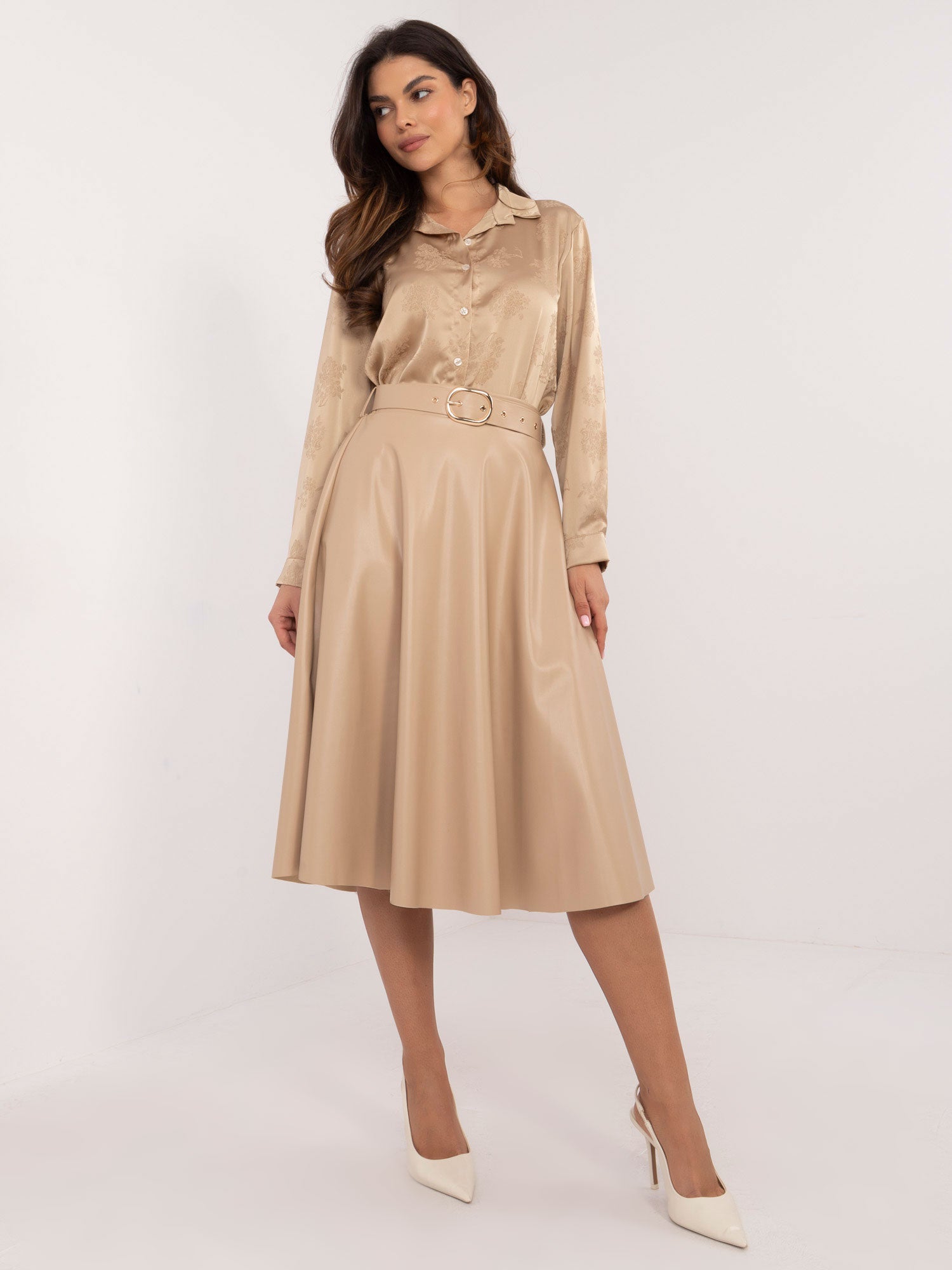 Spódnica z ekoskóry ITALY MODA