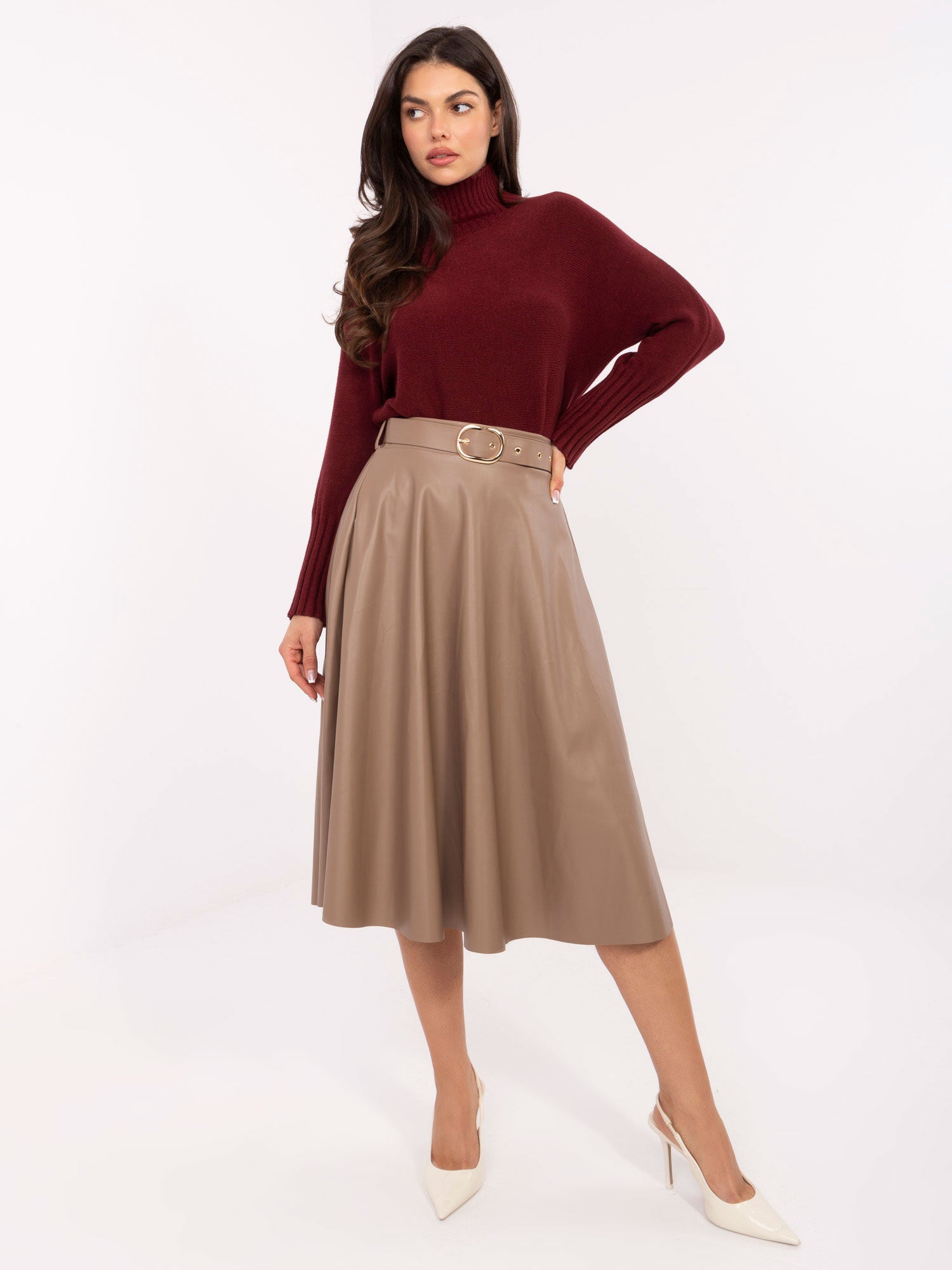 Spódnica z ekoskóry ITALY MODA