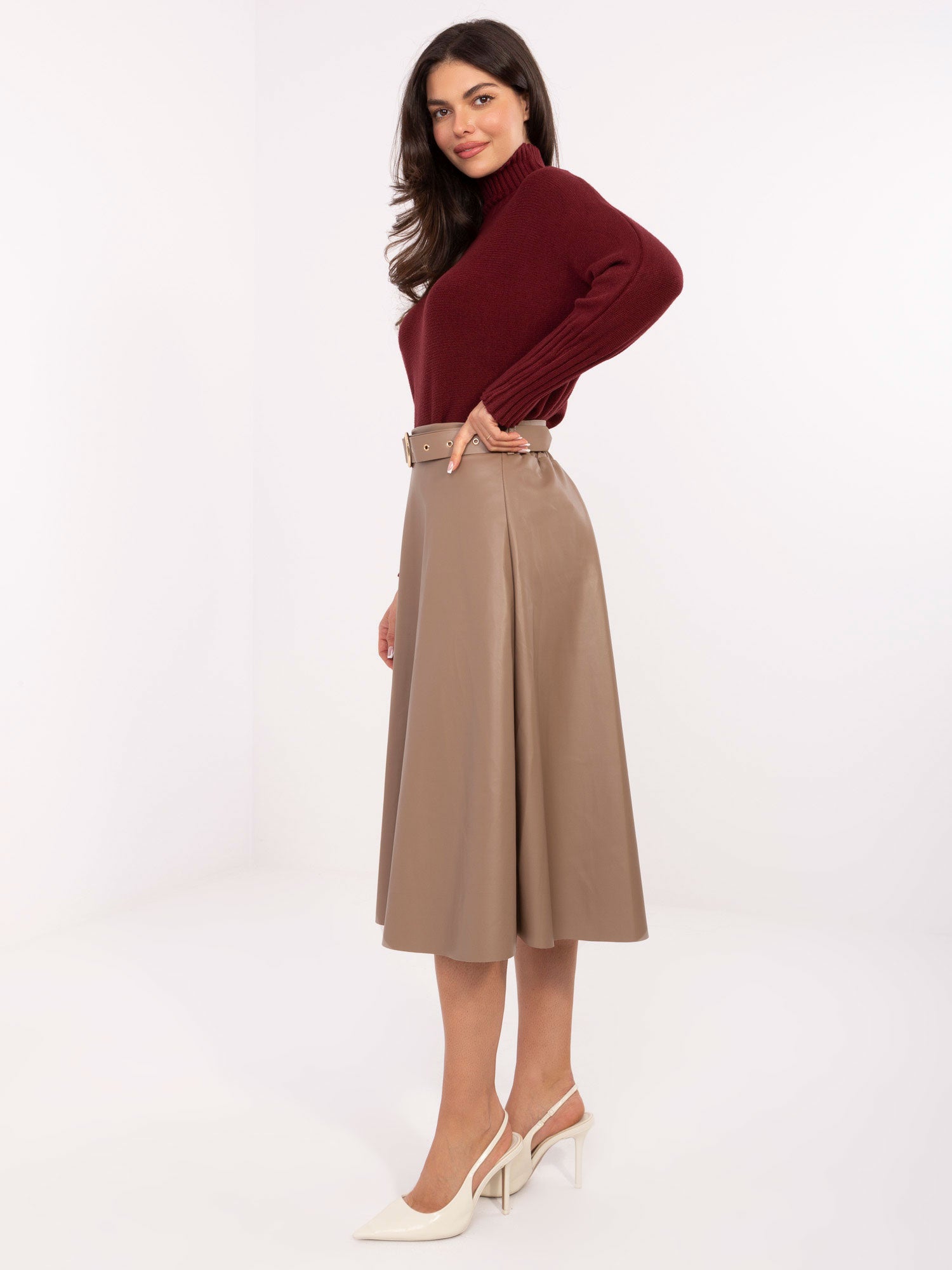 Spódnica z ekoskóry ITALY MODA