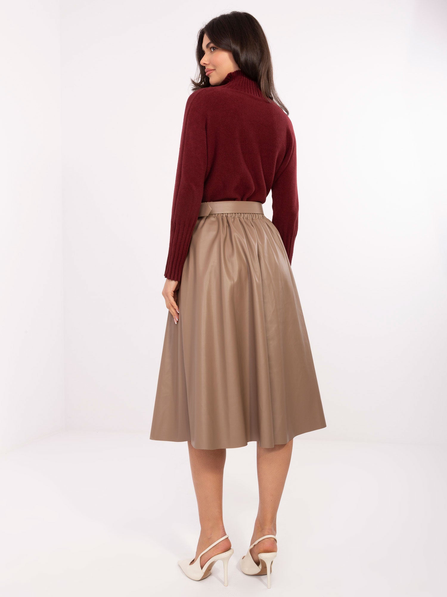 Spódnica z ekoskóry ITALY MODA