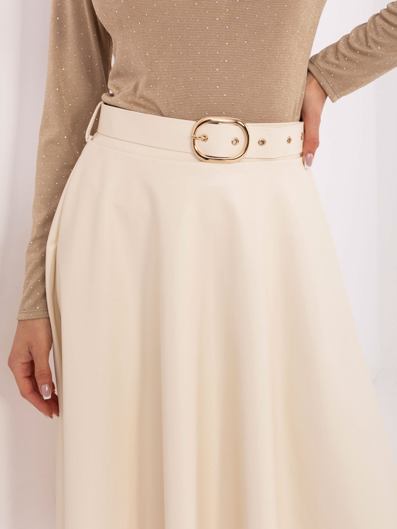 Spódnica z ekoskóry ITALY MODA