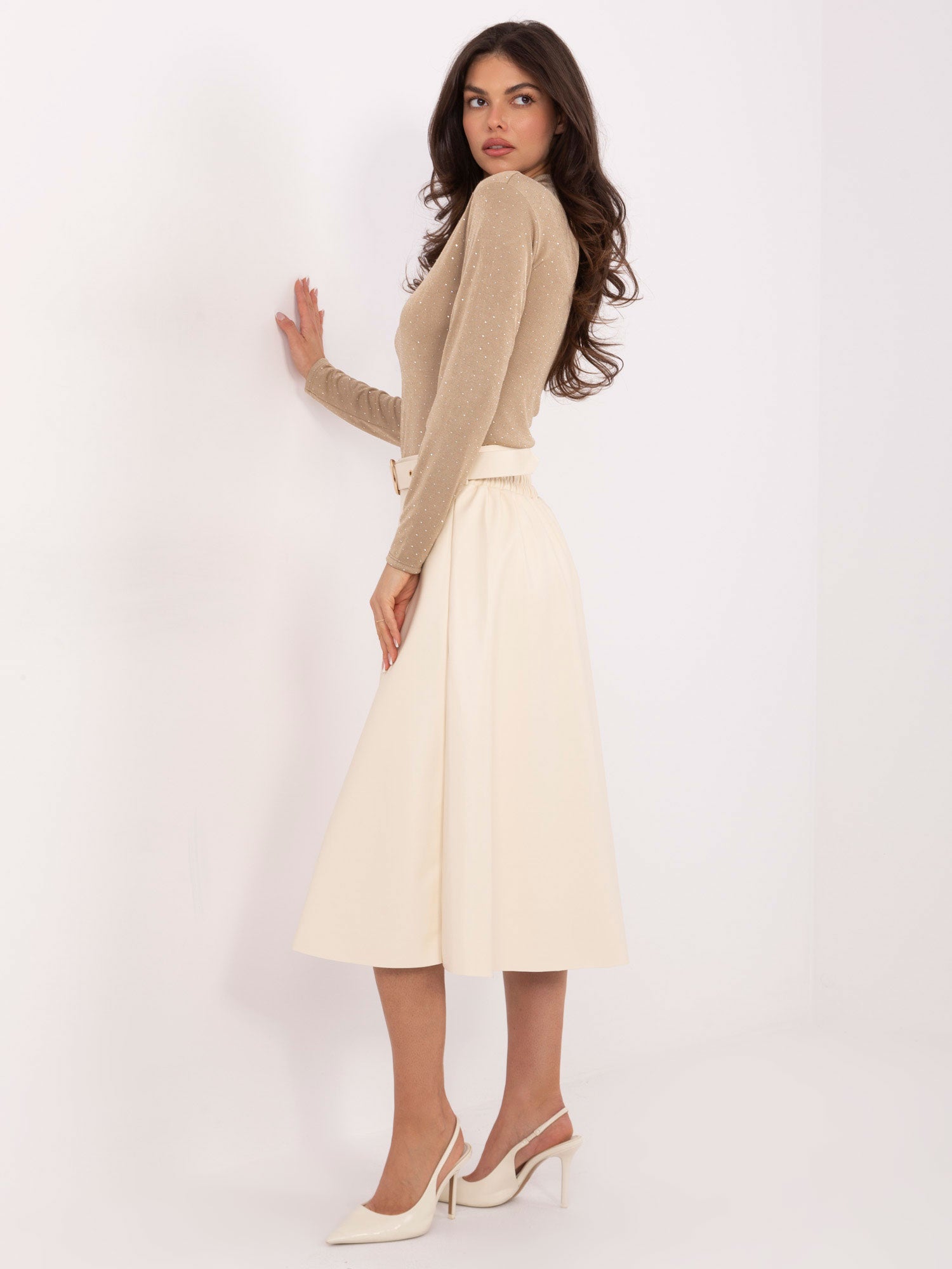 Spódnica z ekoskóry ITALY MODA