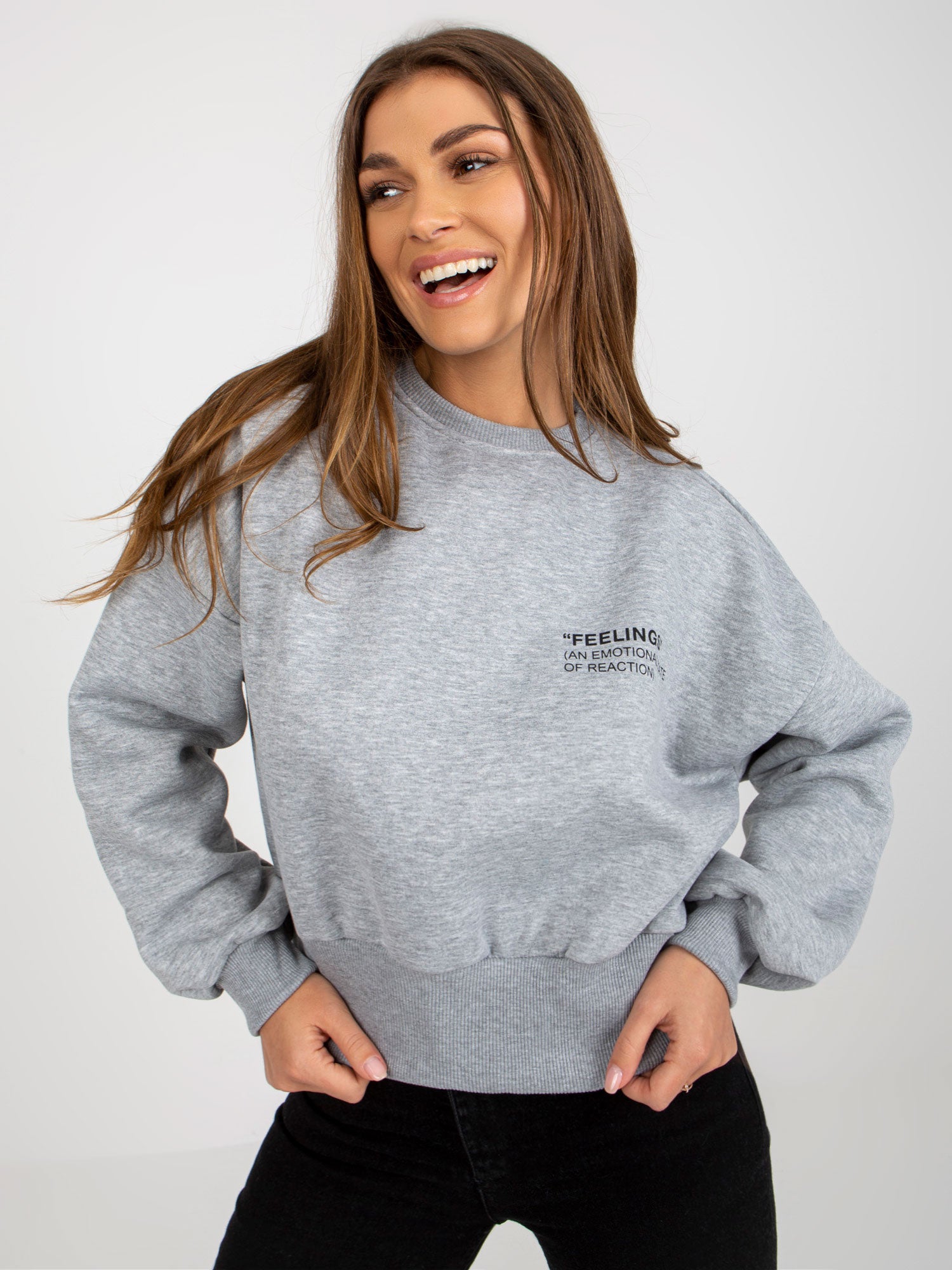 Bluza bez kaptura ex moda