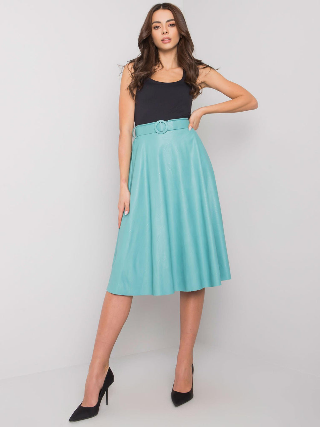 Spódnica z ekoskóry ITALY MODA