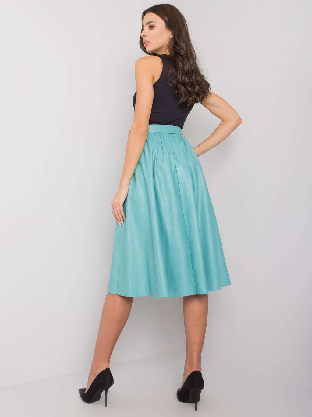 Spódnica z ekoskóry ITALY MODA